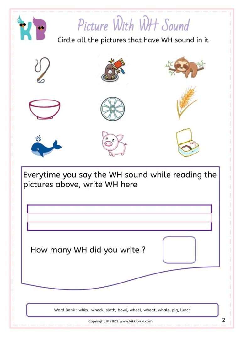 Fun and Free Phonics Activity Sheet