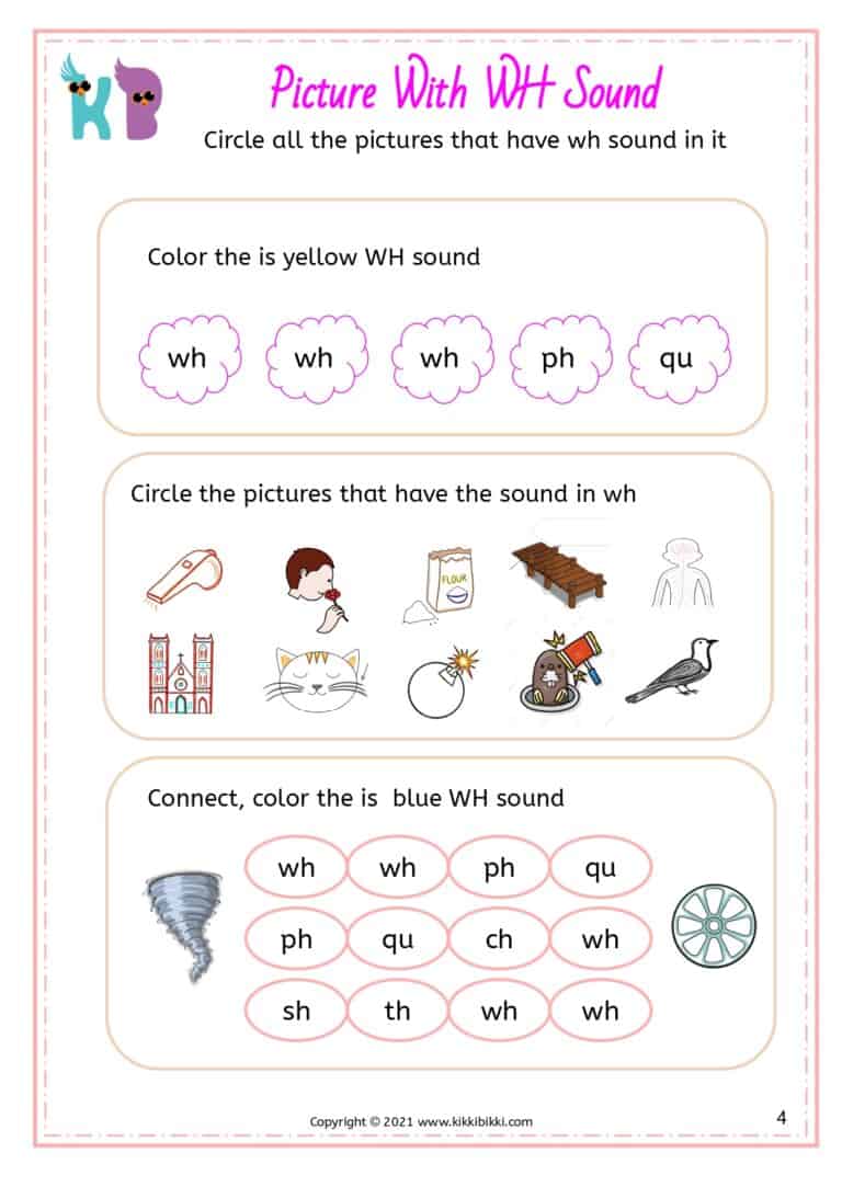 Interactive Phonics Activity Sheet
