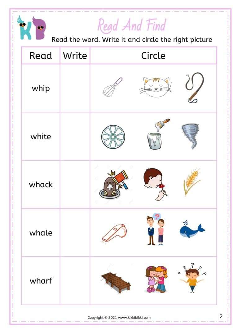 Fun Phonics Learning Worksheet