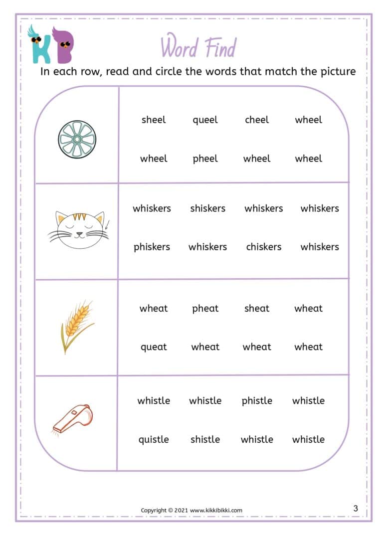 Free Worksheet for Phonics Learning
