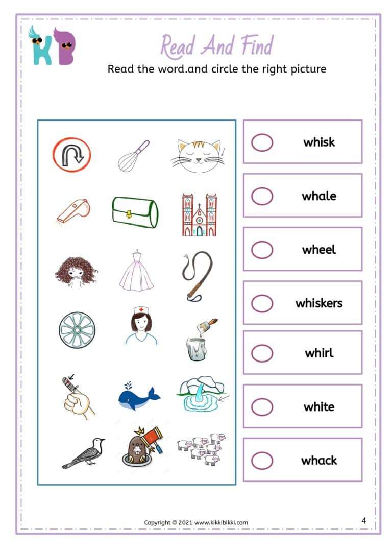 Kindergarten Phonics Learning Worksheet