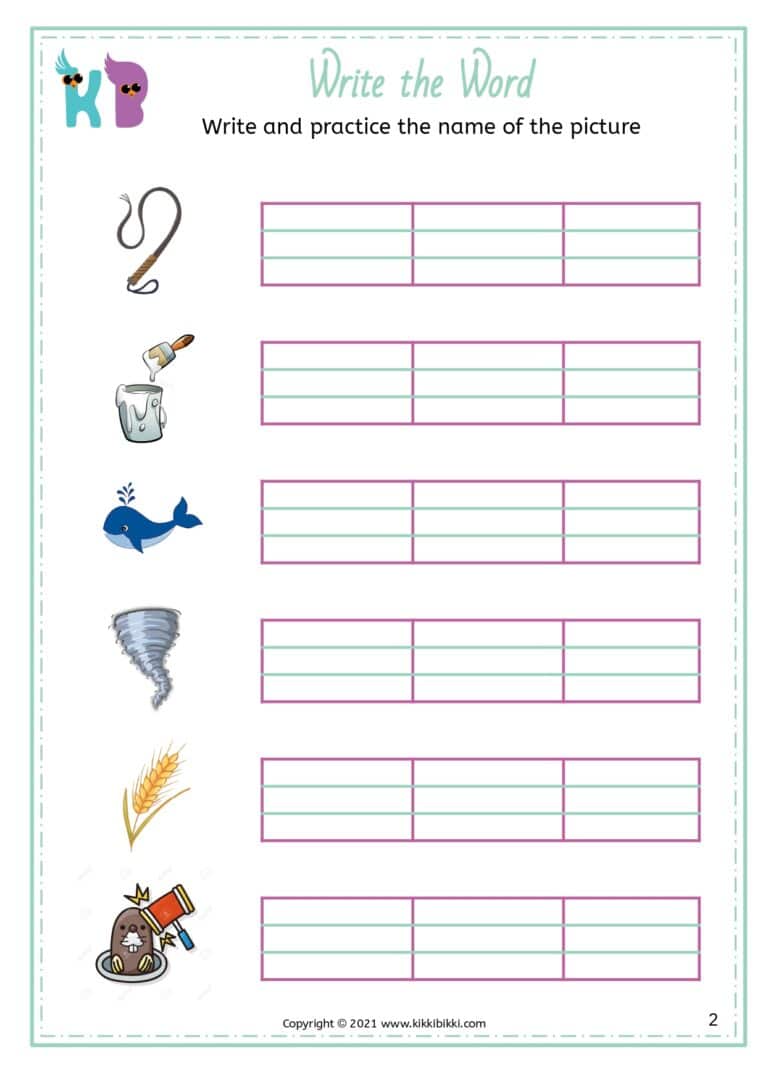 Printable CVC Worksheets