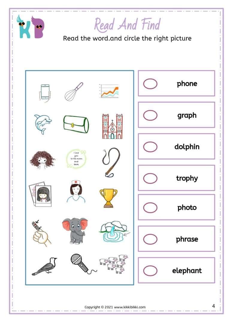 Free Phonics Activity Sheet