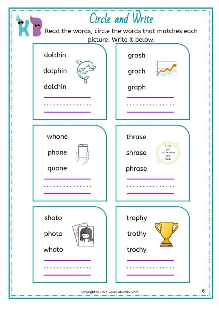 Fun Phonics Activity Sheet