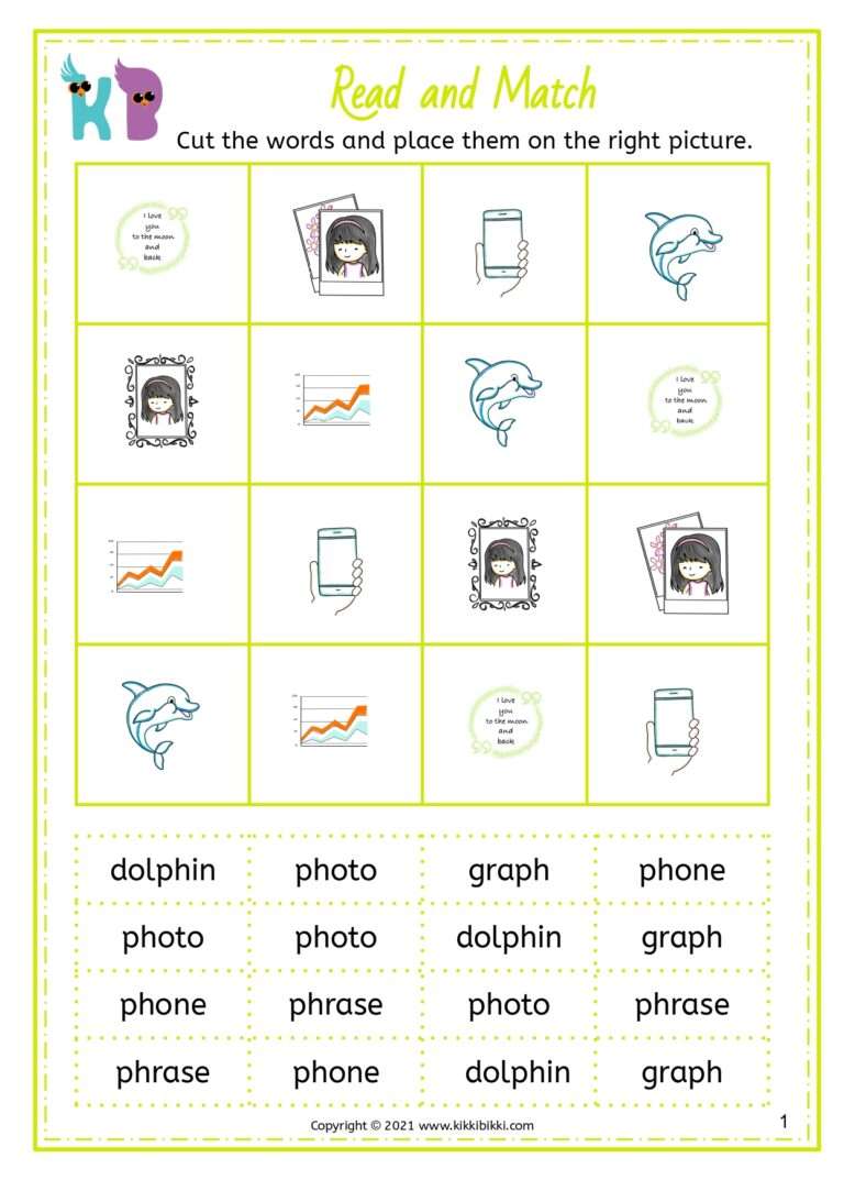 Fun Phonics Learning Worksheet