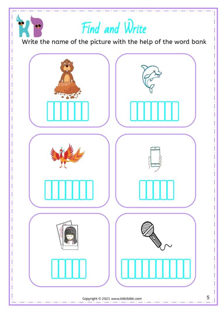 Preschool CVC Worksheets