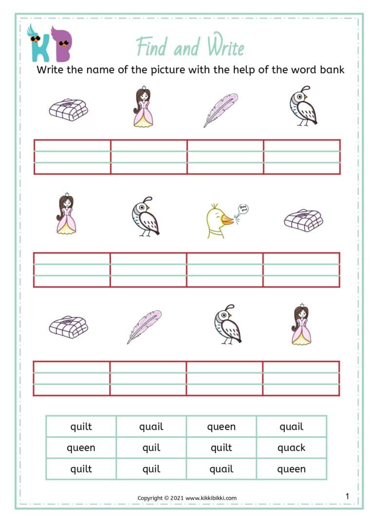 Free Phonics Worksheets for Kids