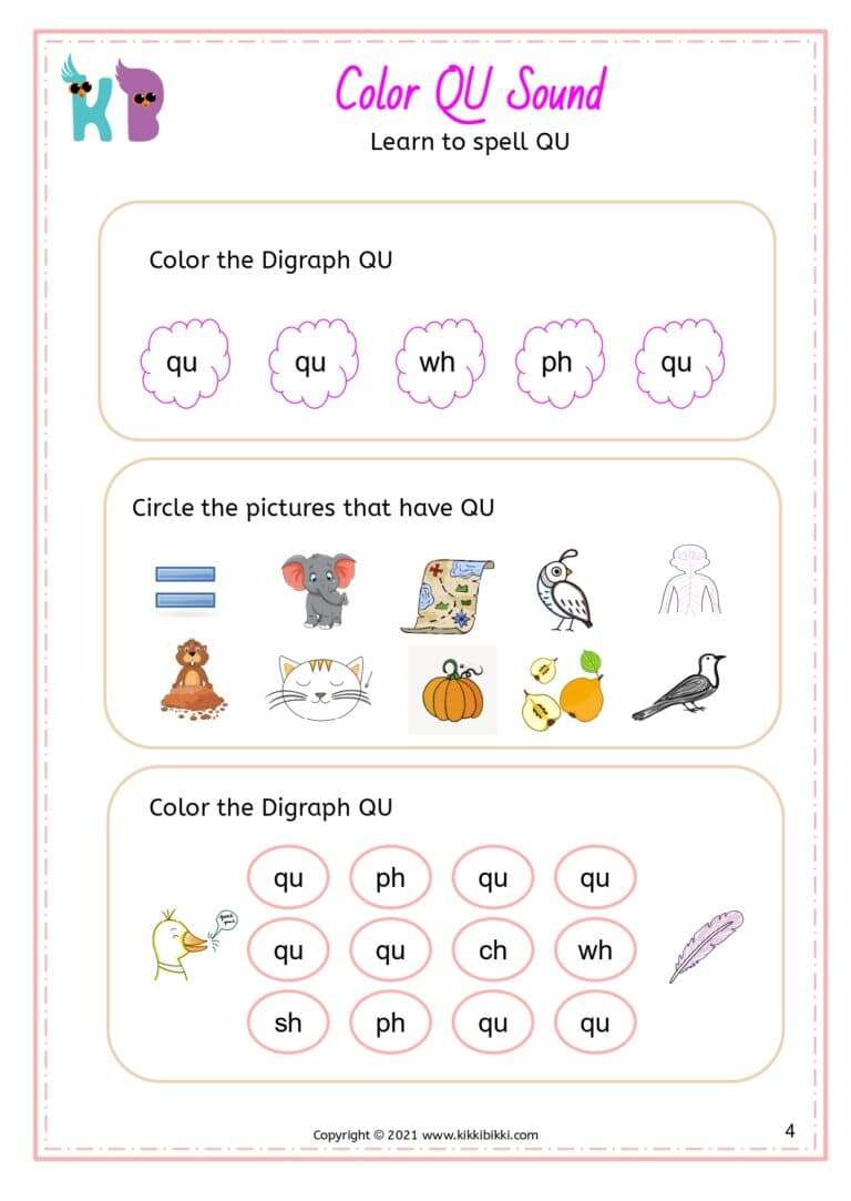 Kindergarten Phonics Worksheets PDF