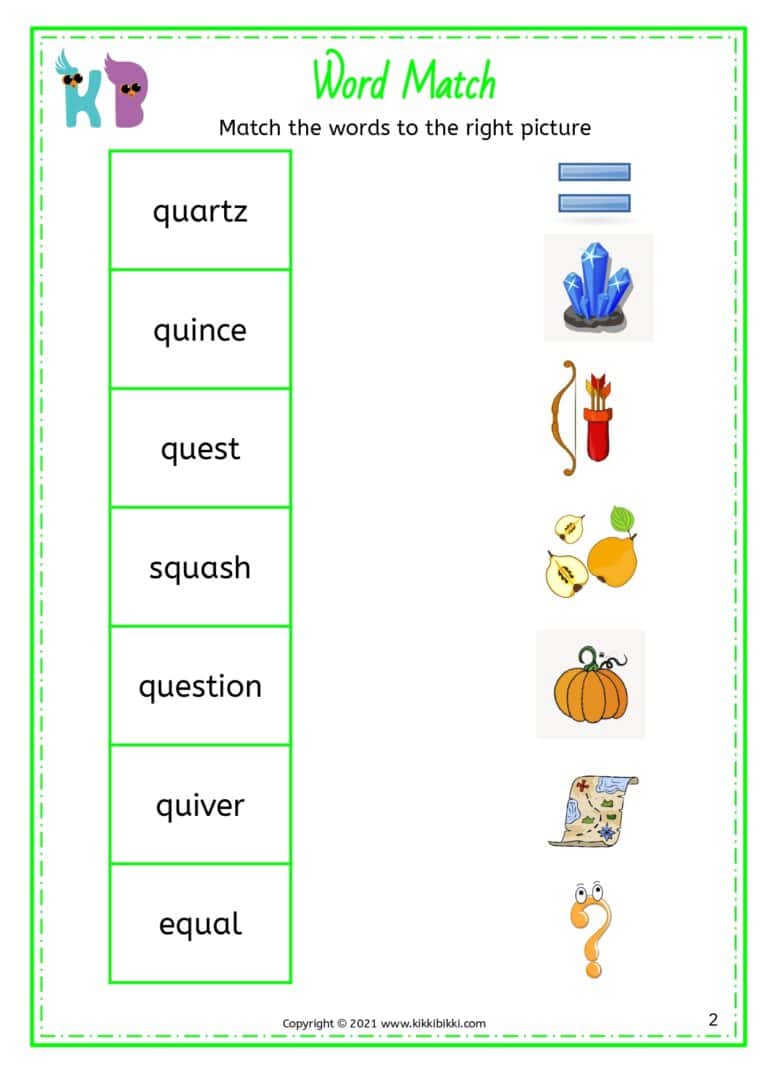 Free Worksheet for Phonics