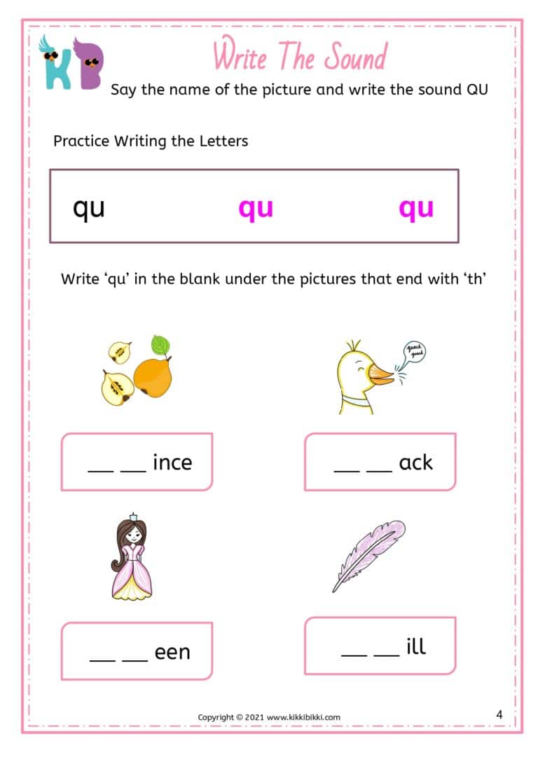 Phonics Worksheet Printable