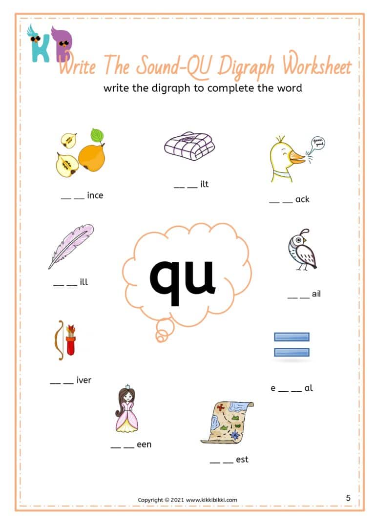 Interactive Phonics Worksheet