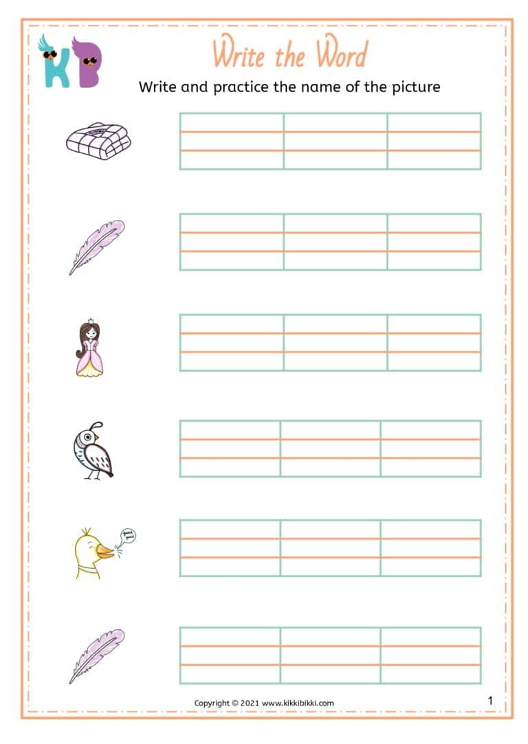 Fun and Free Phonics Worksheet