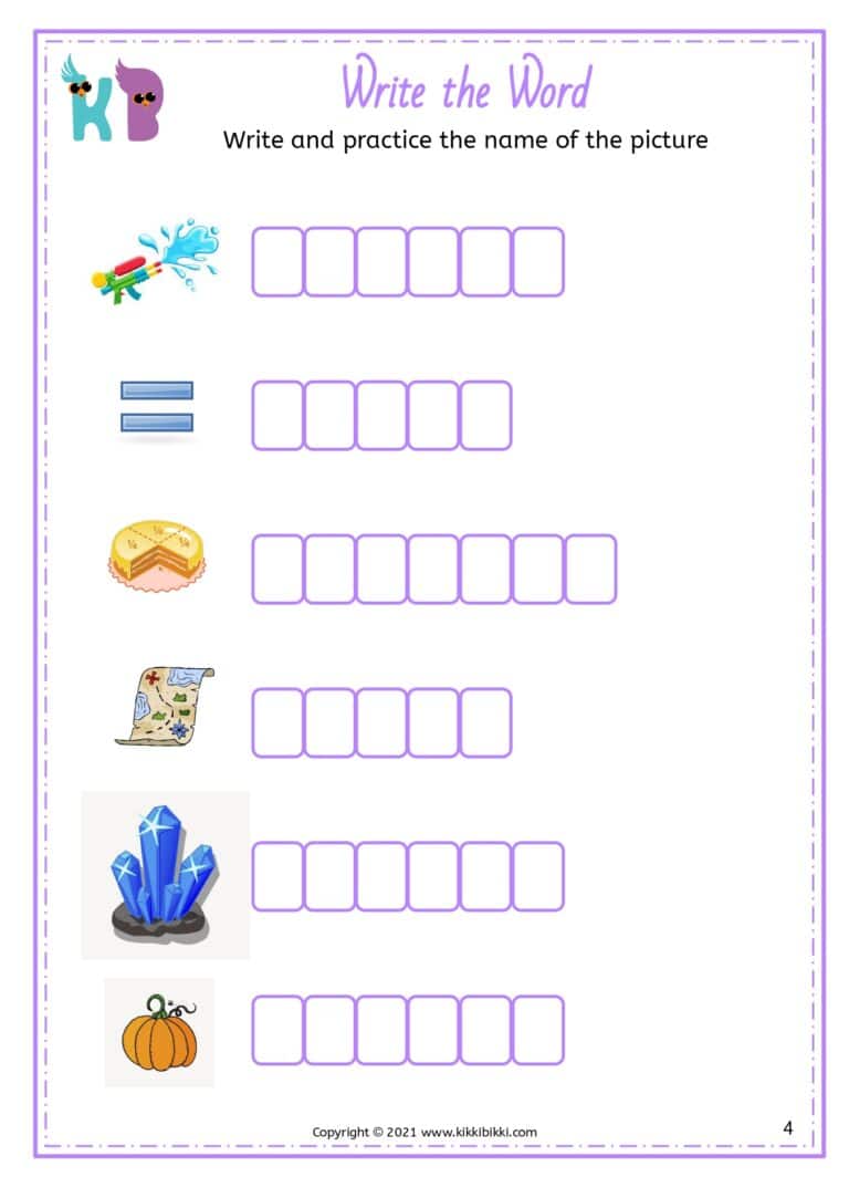 Phonics Worksheet for Kids
