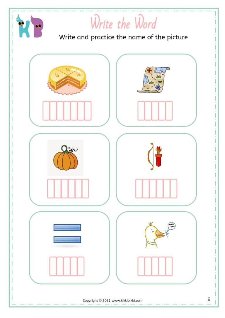 Preschool Phonics Worksheet