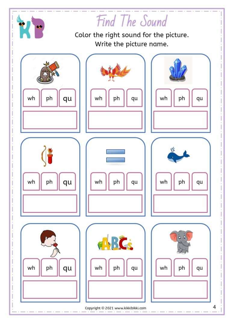 Free Phonics Activities for Kindergarten