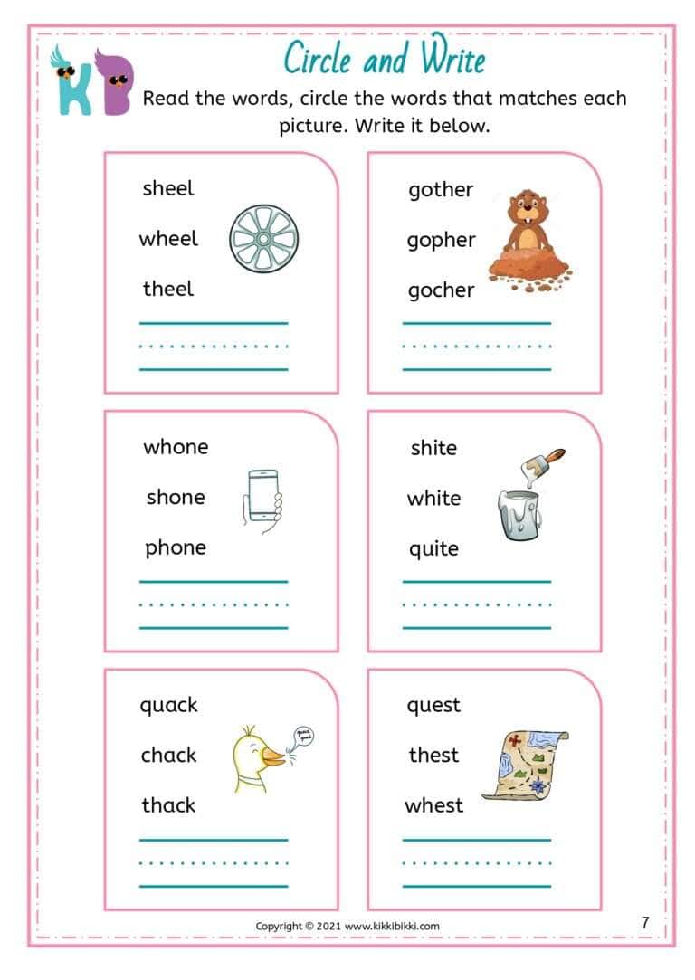 Fun Phonics Worksheet