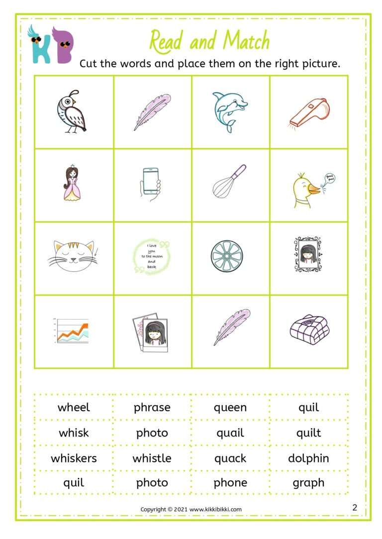 Preschool Phonics Worksheet