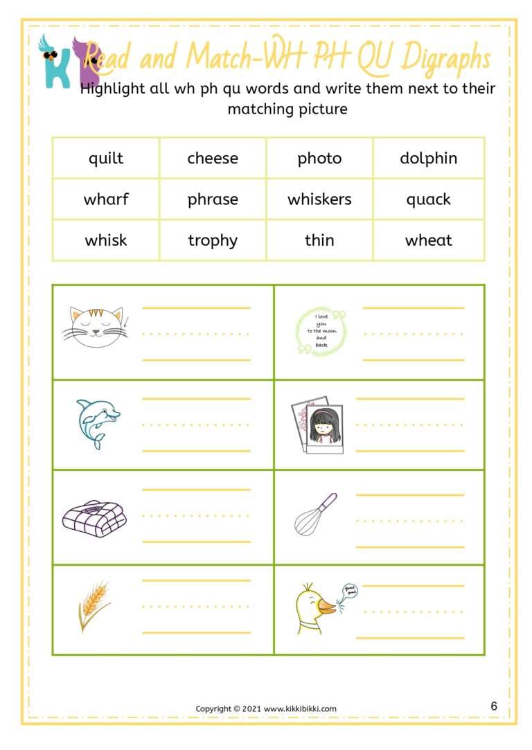 Fun Phonics Activity Sheet