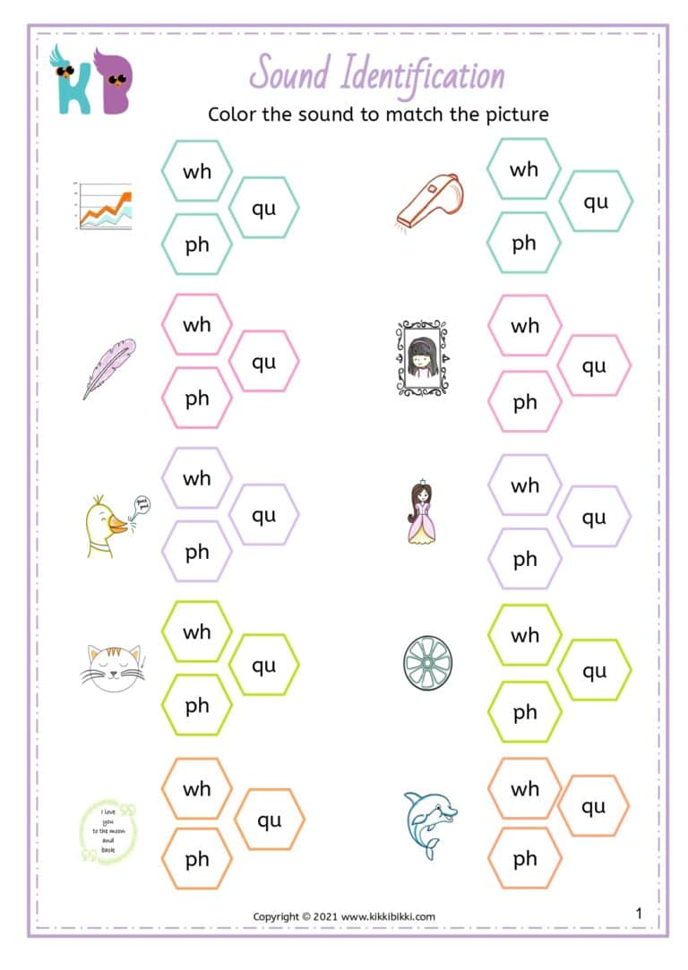 Phonics Worksheet for Kindergarten