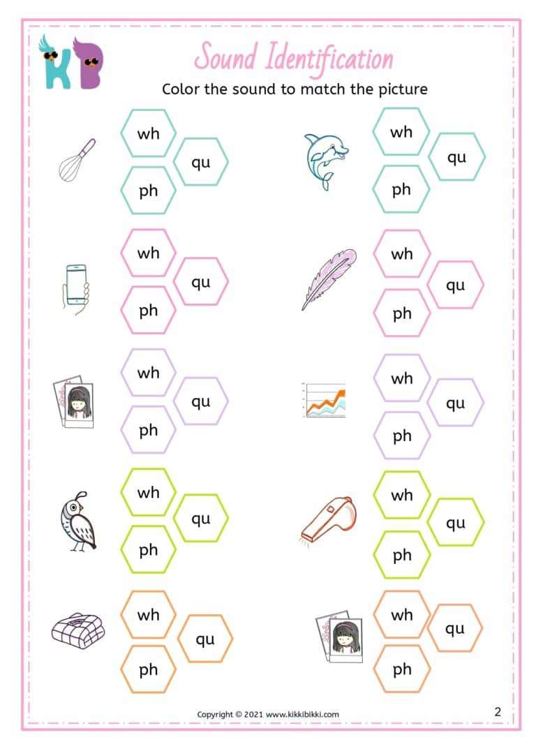 Interactive Phonics Activity Sheet