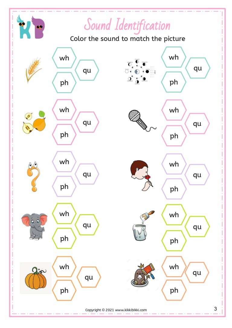 Fun and Free Phonics Activity Sheet