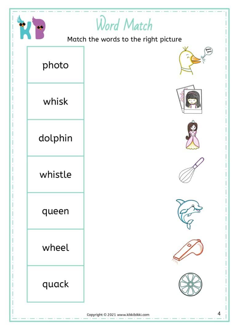 Free Worksheet for Phonics Learning