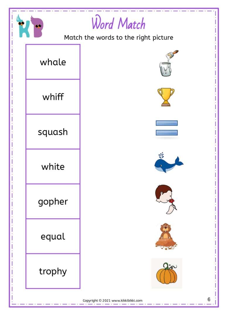 Interactive Phonics Learning Worksheet
