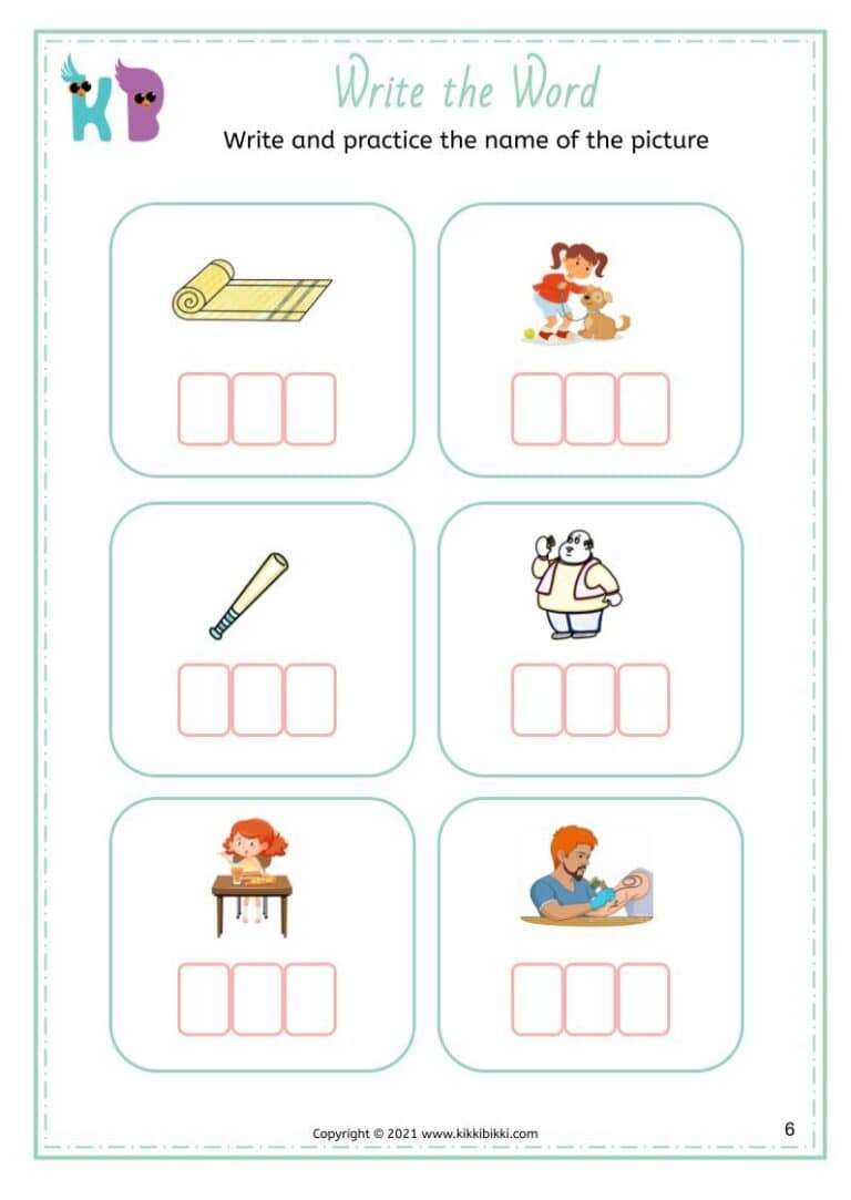 Interactive Phonics Activity Sheet