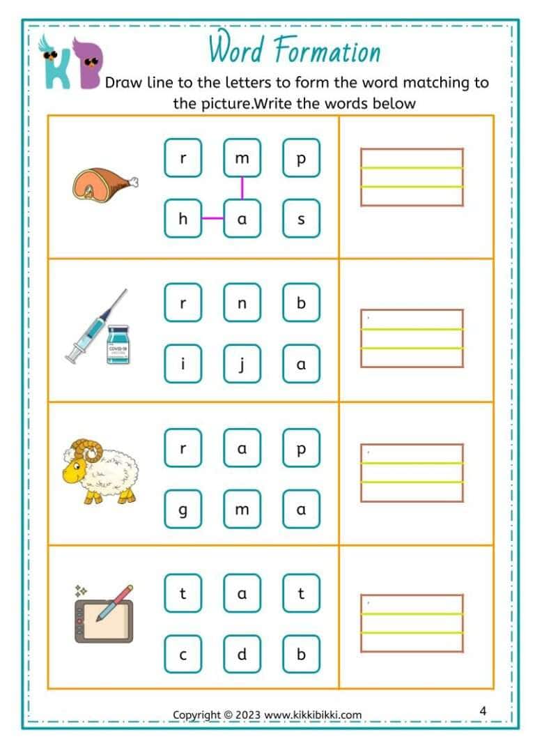 “Fun and Engaging CVC -am and am Word Family Worksheets”
