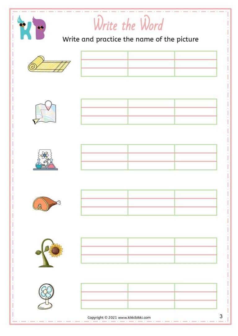 Printable Worksheet for Phonics