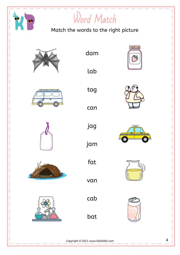 Free Phonics Worksheets for Kids