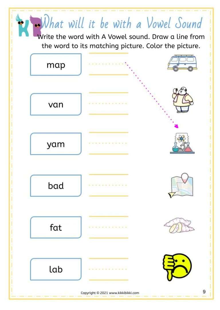 Kindergarten Phonics Printables Free