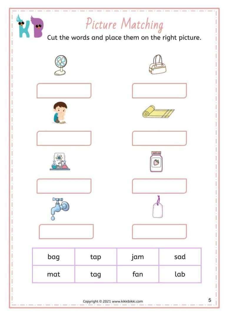 Free Phonics Activities for Kindergarten