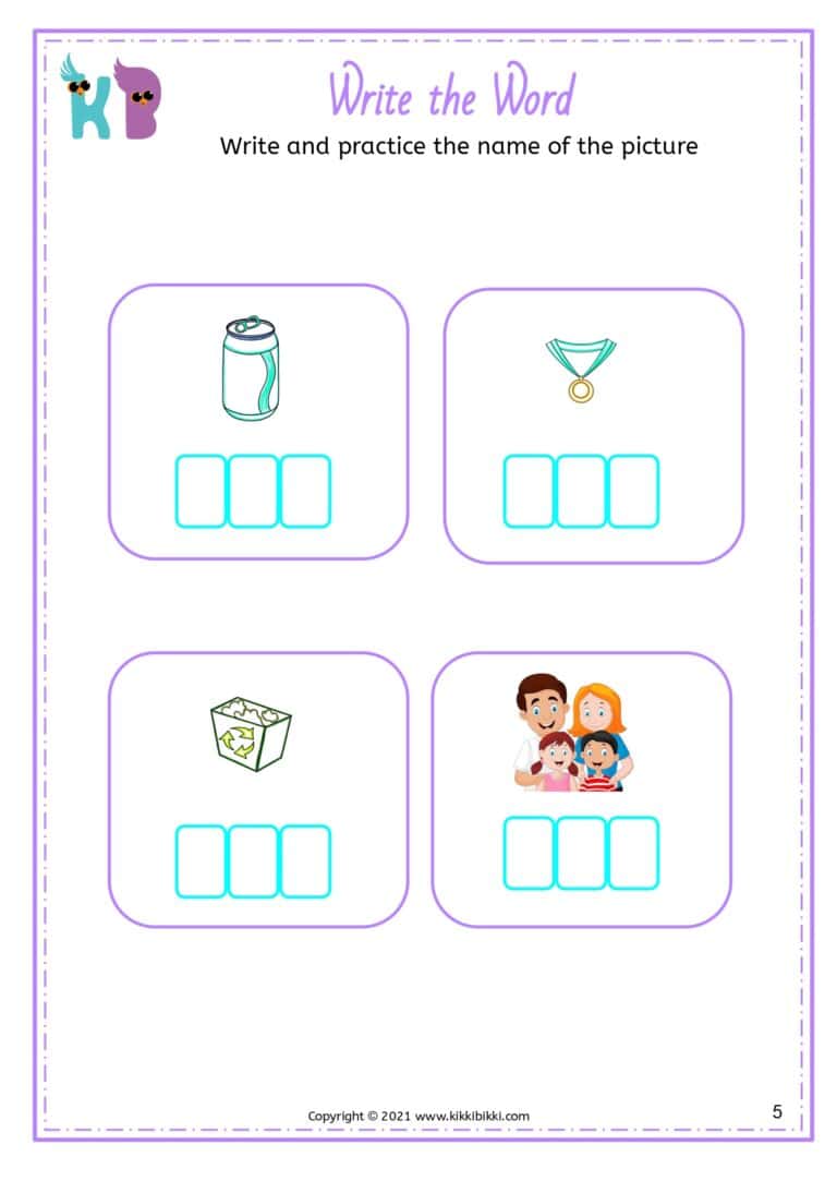 Interactive CVC Learning Worksheets