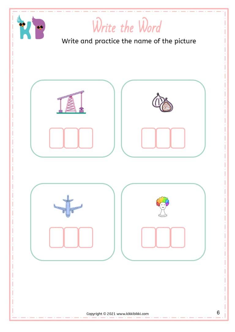 Fun CVC Words Worksheet