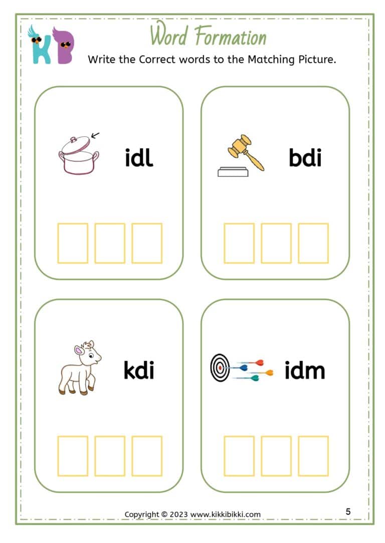 Fun Phonics Worksheet
