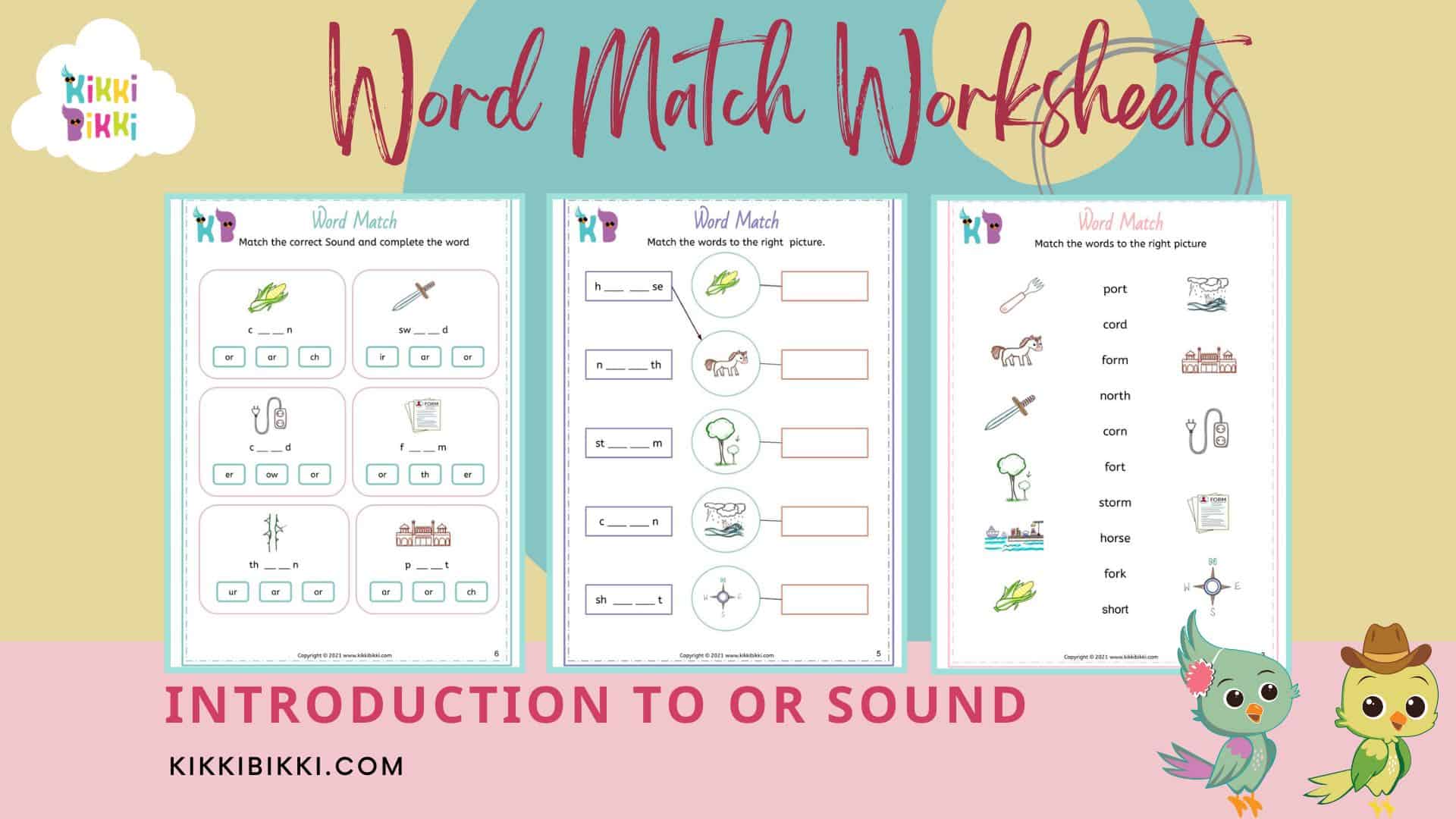 Word Match Worksheets