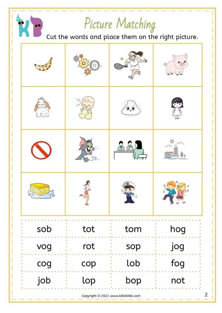 Kindergarten Phonics Worksheets PDF