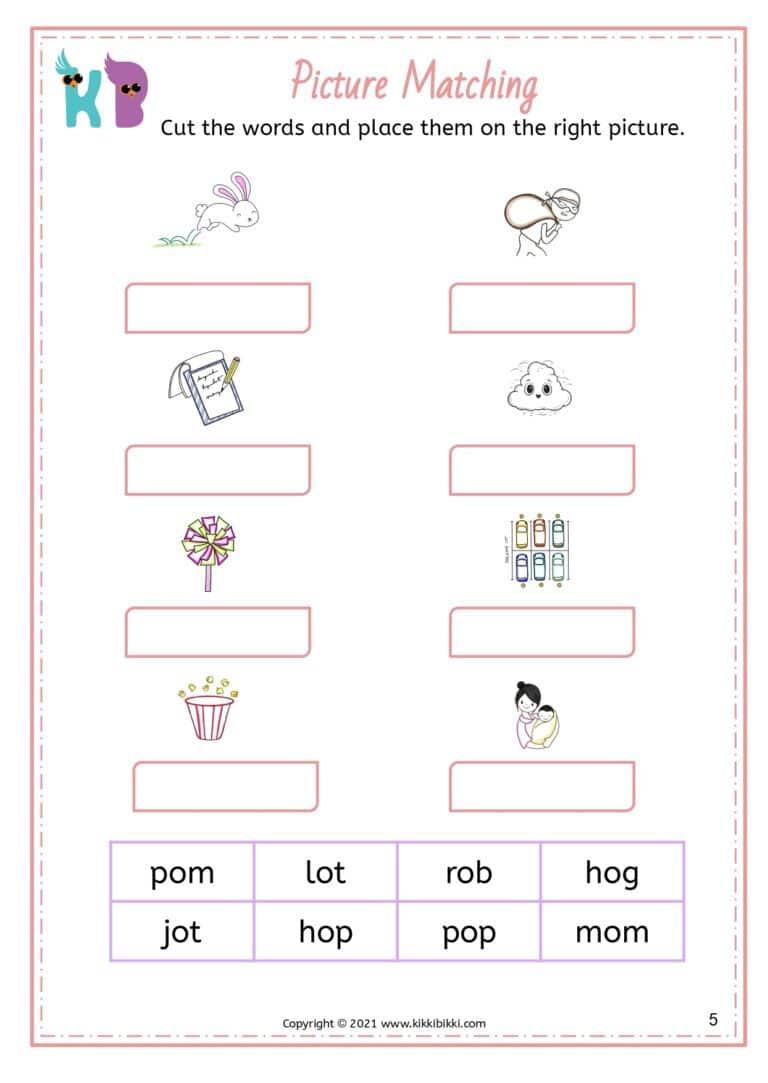 Kindergarten Phonics Printables Free