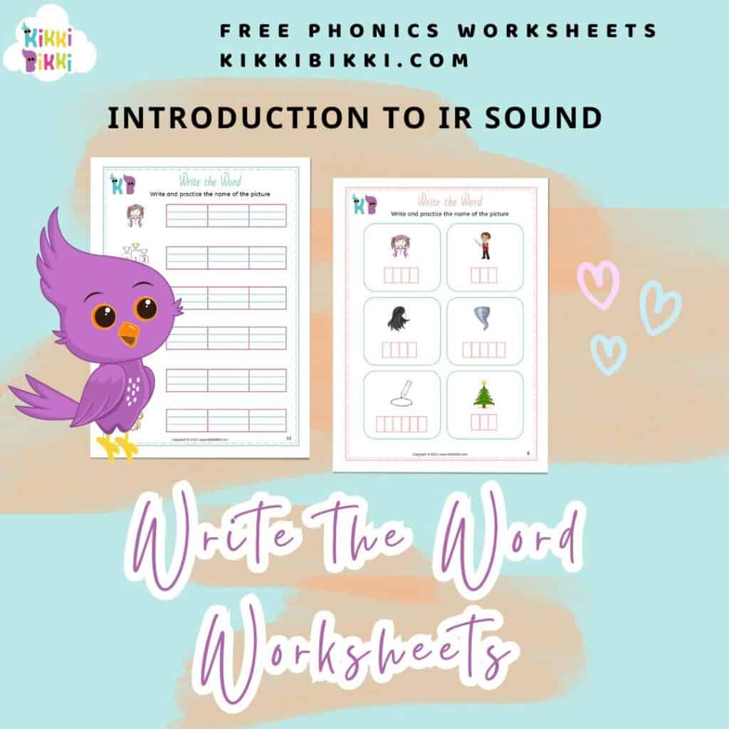 Free CVC Words Worksheet