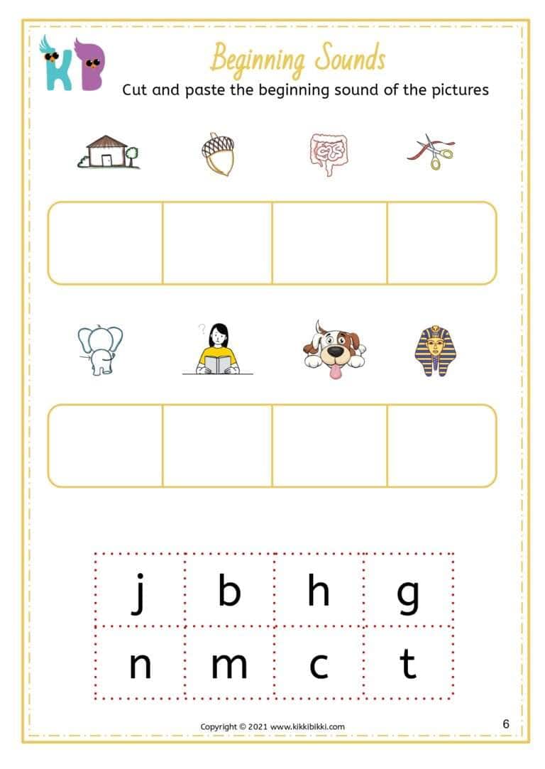 Free Worksheet for Phonics