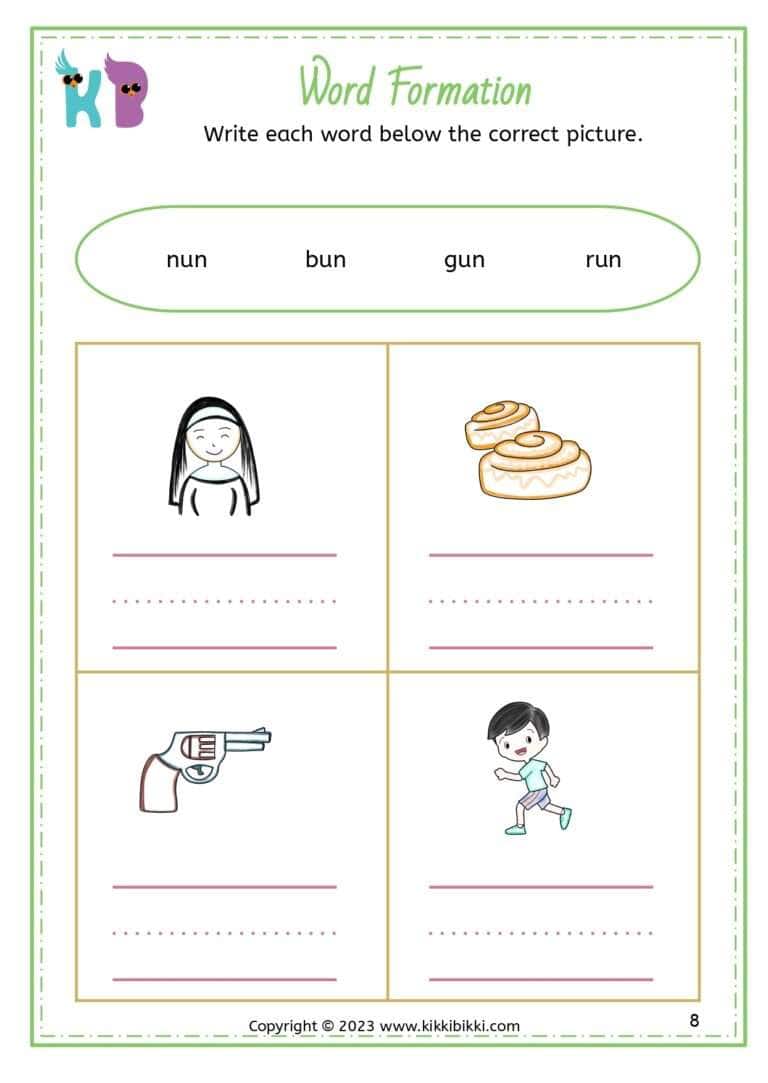 Free CVC Activity Sheets