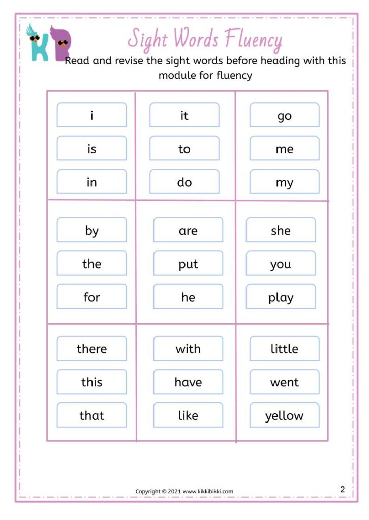 Mastering CVC Fluency and Sight Word Fluency