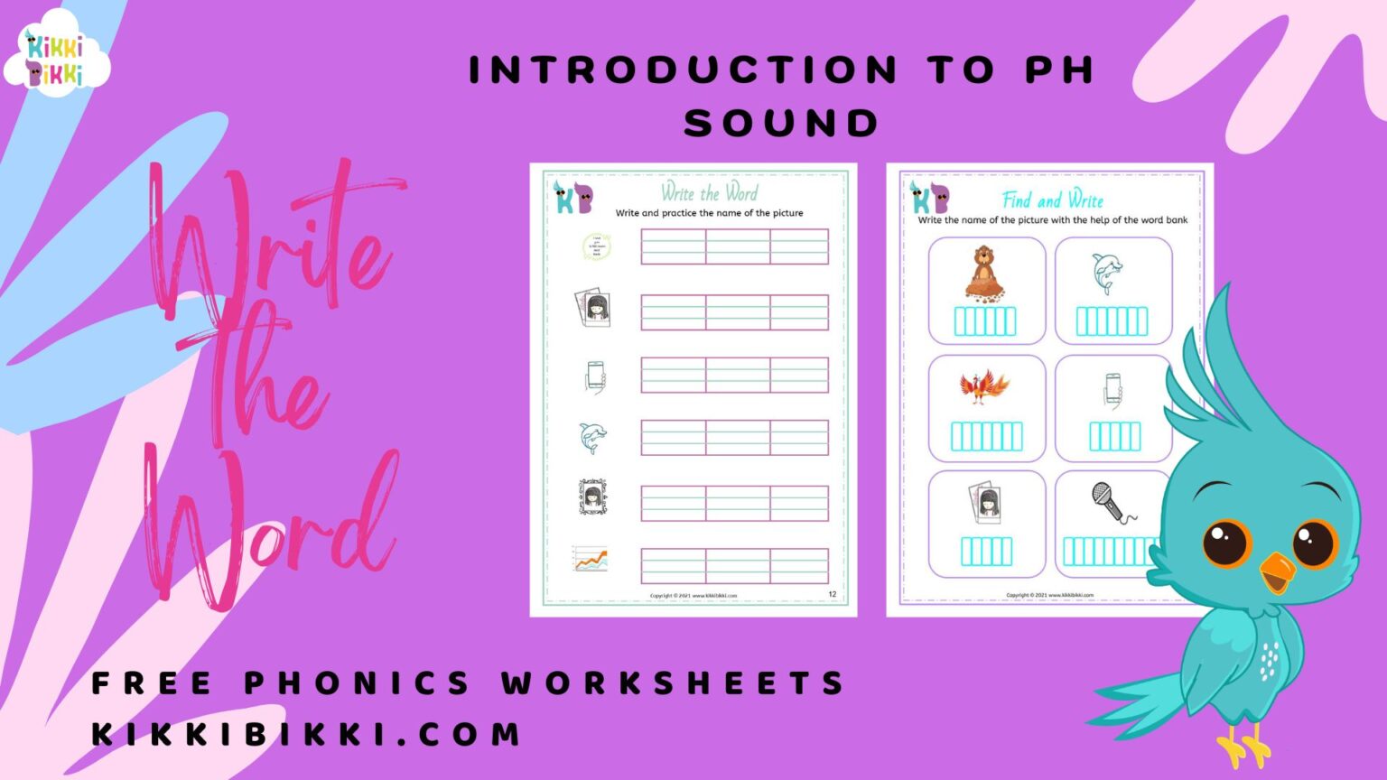 Discovering the 'PH' Sound: Write the Word Worksheets