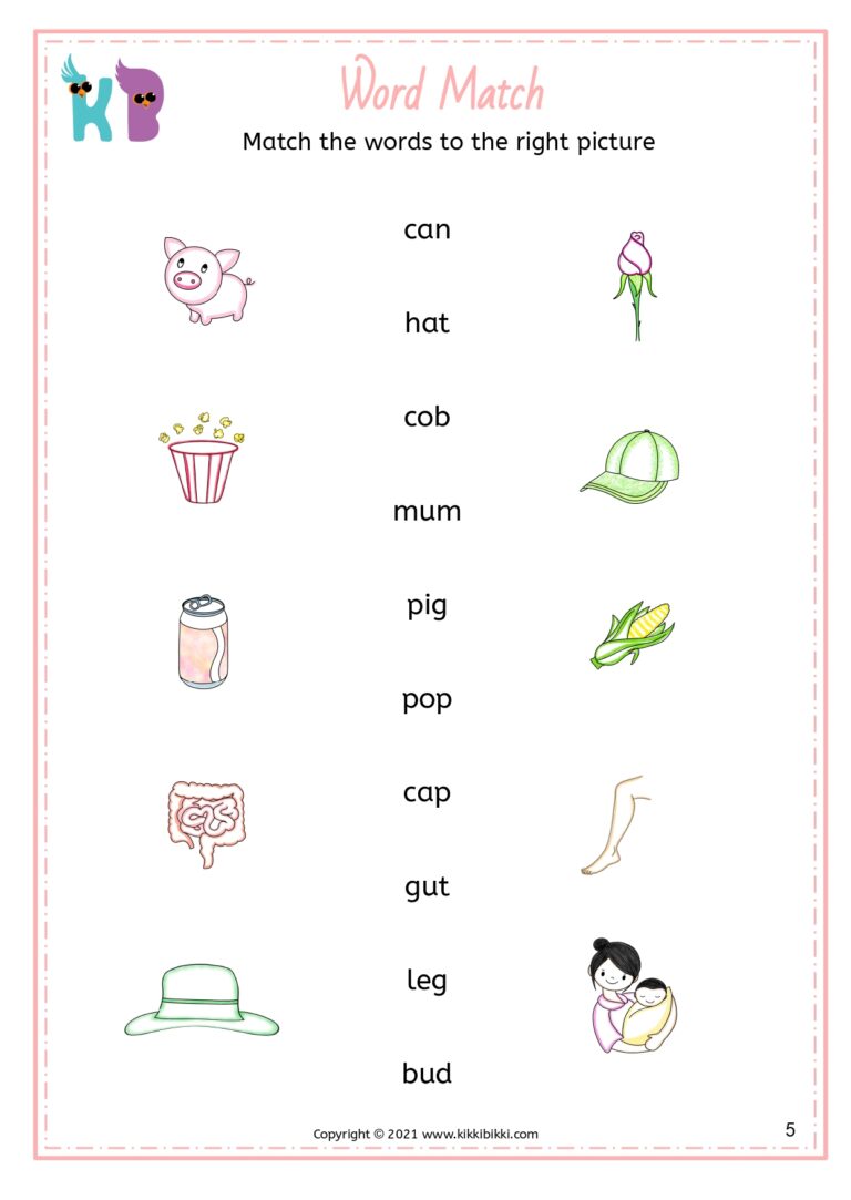 Fun Phonics Activity Sheet
