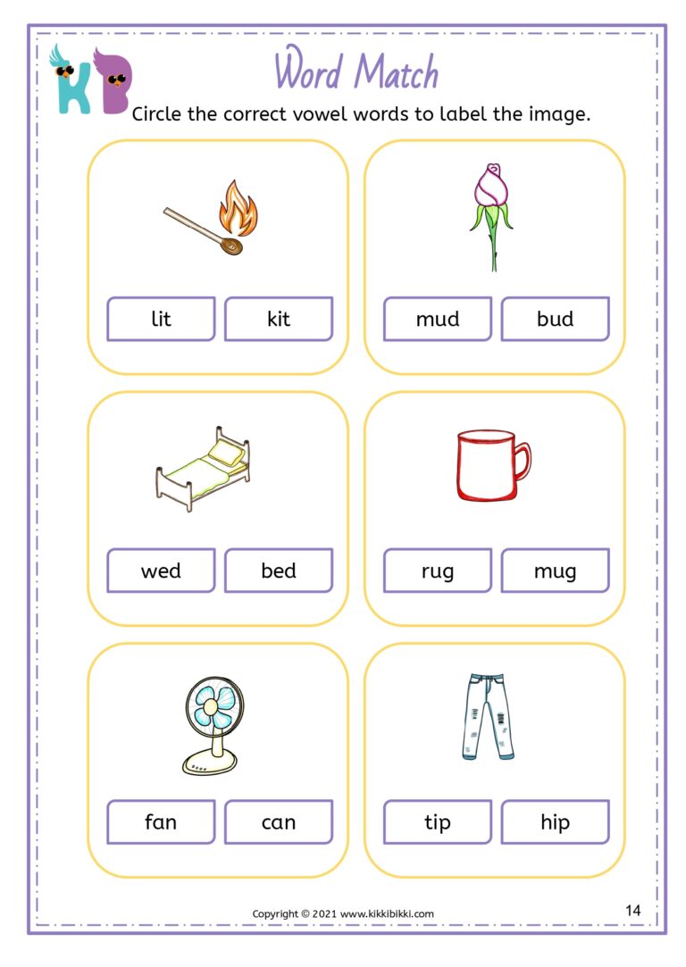 Free Phonics Activity Sheet