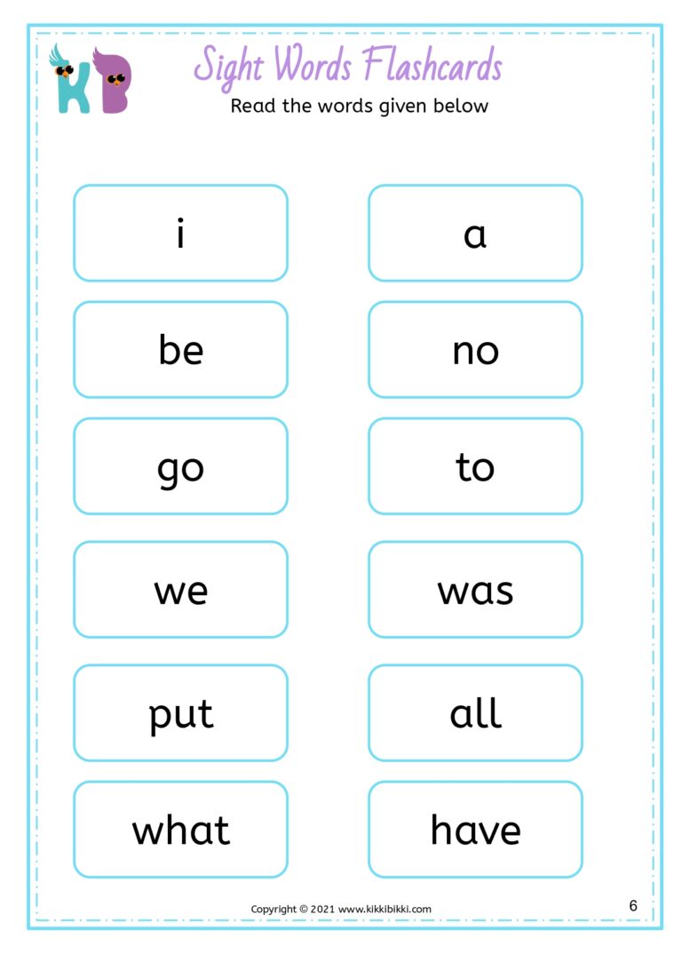 Simple Phonics Flashcards for Reading