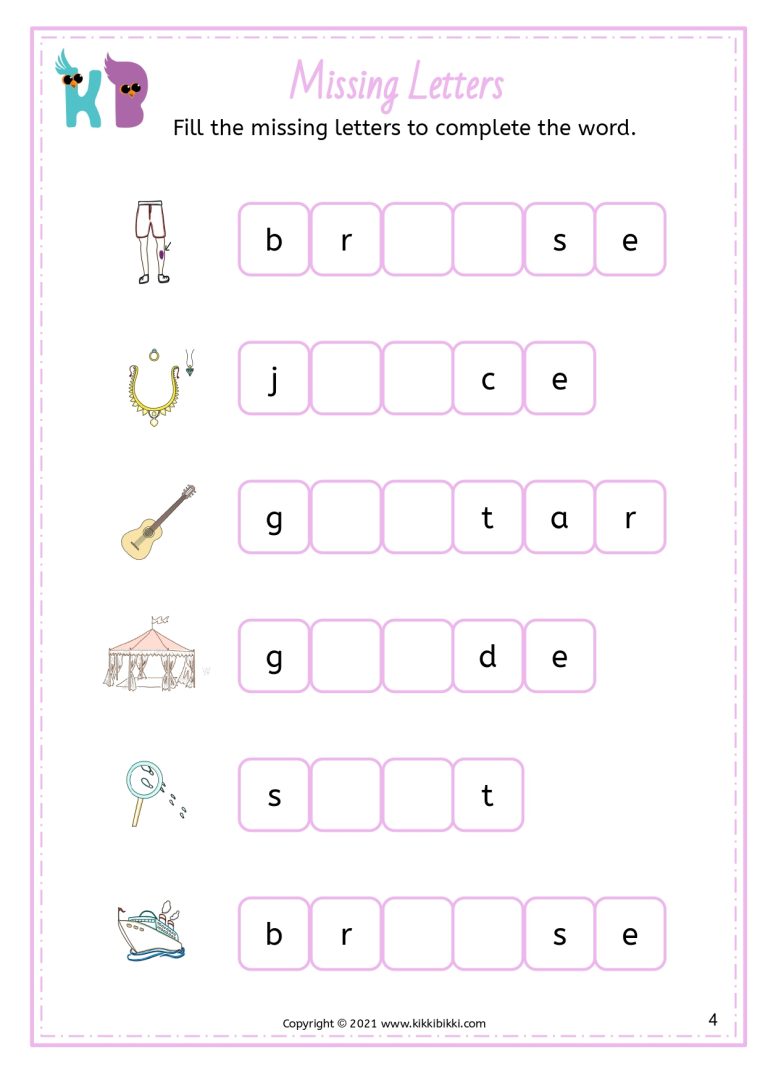 Missing Letters