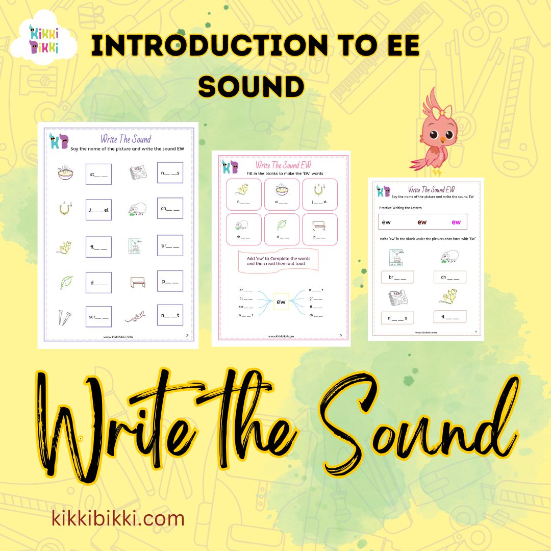 Exploring the EW Sound with Write-the-Sound Worksheets
