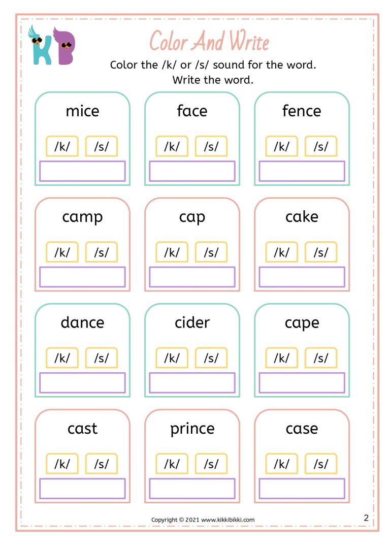Color and Write